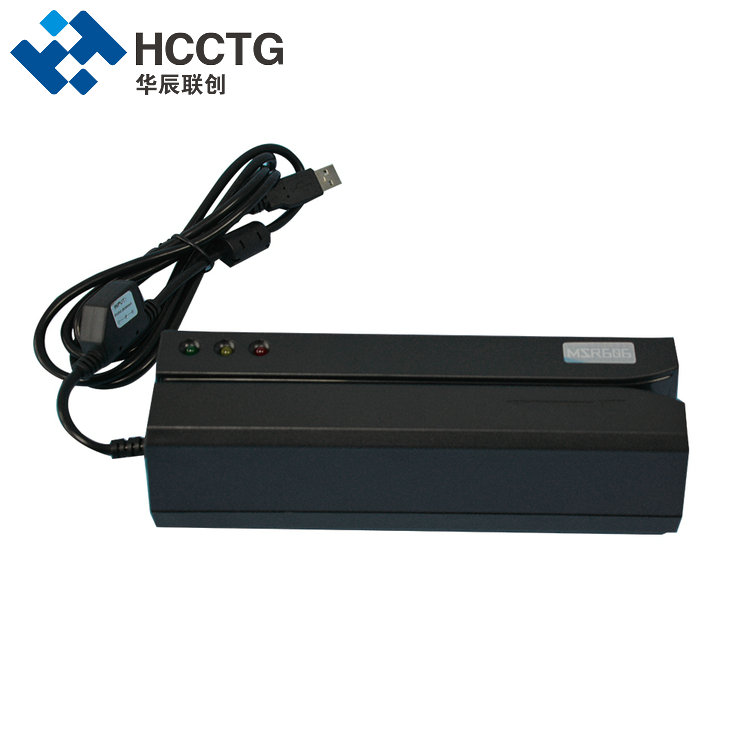 Lecteur et graveur de carte à bande magnétique RS232/USB 3 pistes MSR606
