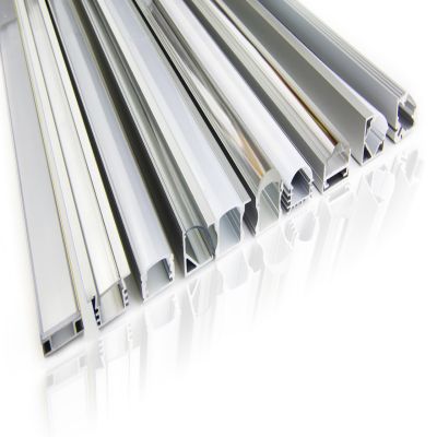 Profilé en aluminium à intensité variable led lumière ronde
