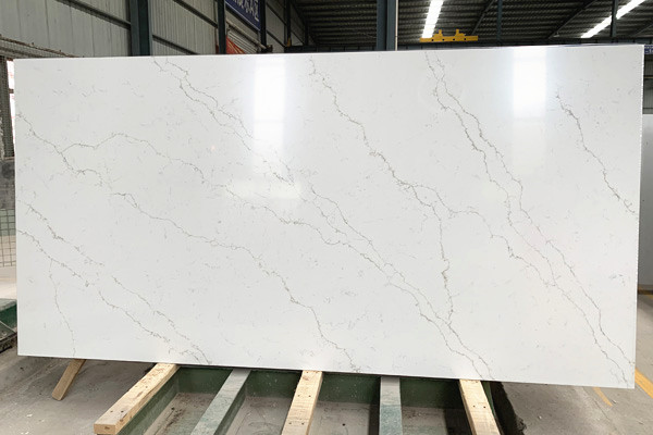 conception de calacatta en quartz blanc lslab