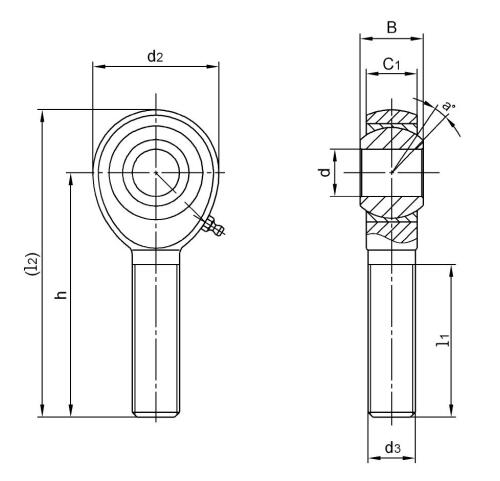 Roulements à rotule en acier JMX3T