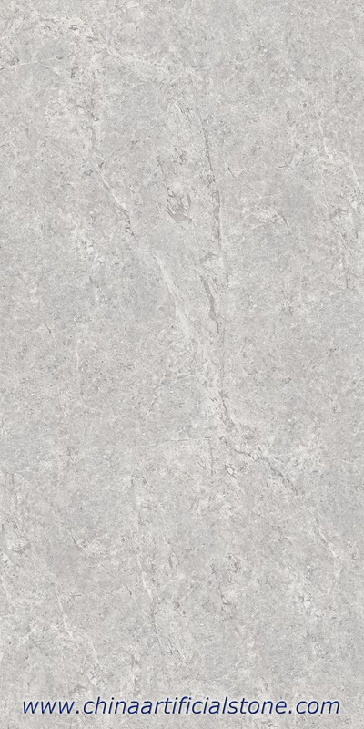 Surface compacte de dalles de pierre frittées grises de Turquie
