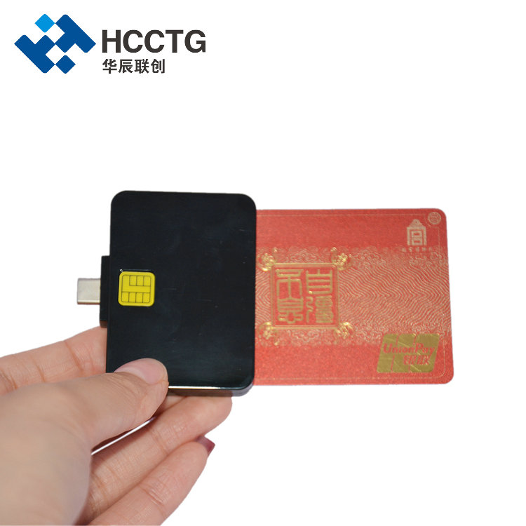 Certification DCR32 de la CE ROHS de lecteur de carte à puce d'USB de type C de poche
