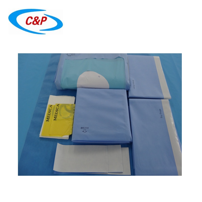Paquet non-tissé stérile jetable de drapé de hanche de vente chaude diplômée par la CE pour l'usage médical
