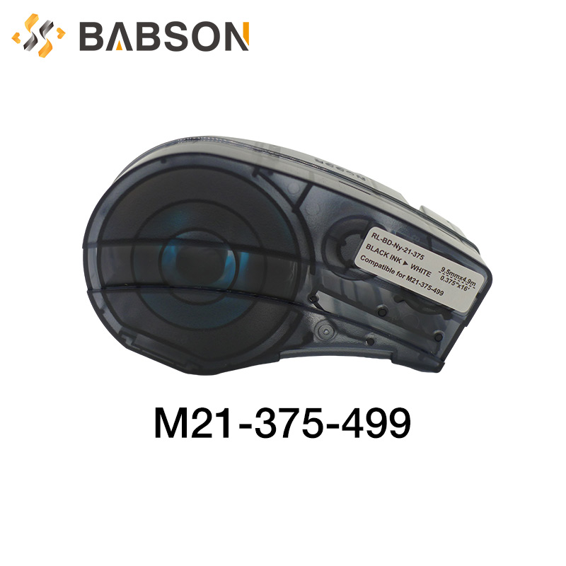 Compatible M21-375-499-YL pour ruban d'étiquettes en vinyle Brady noir sur jaune pour ruban d'imprimante d'étiquettes Brady LAB
