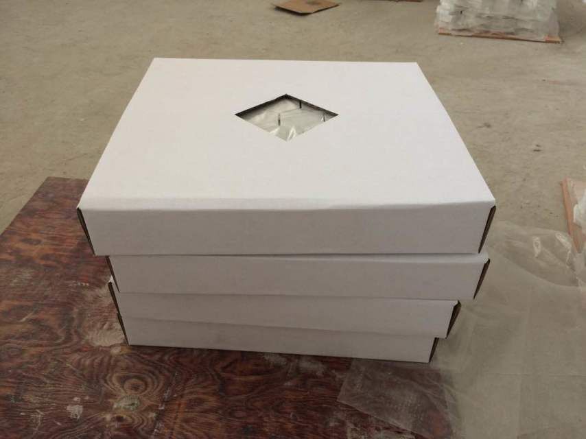 Mosaïque stéréoscopique en forme d'hexagone en marbre de veine en bois blanc
