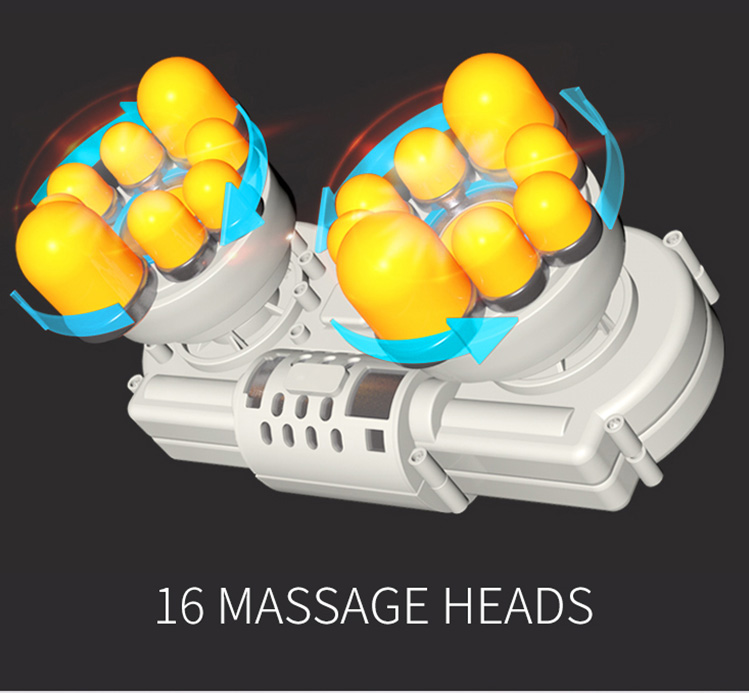 16 têtes de massage