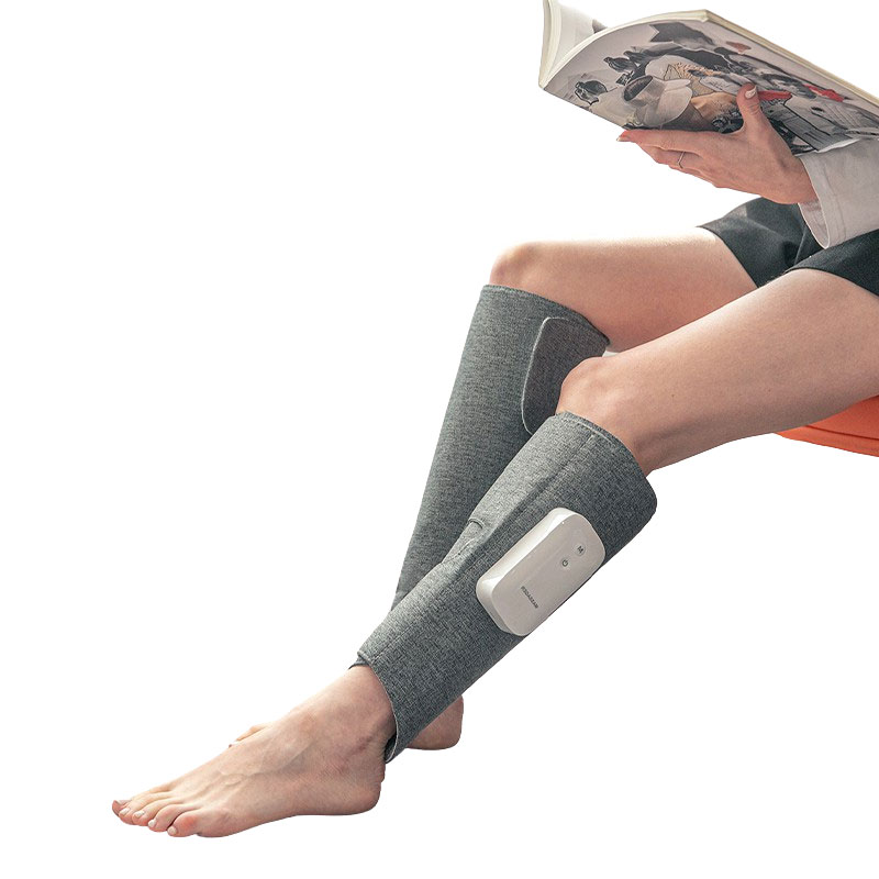 Masseur chauffant pour jambes électrique Masseur de jambes à compression d'air portable sans fil chauffé
