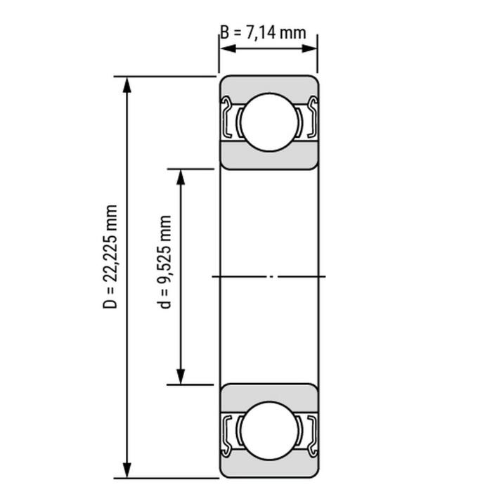 Dimension roulement R6-2RS